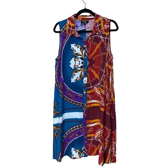 MSK Artsy, Dress - Contrasting Patterns, Size Large - Picture 1 of 5